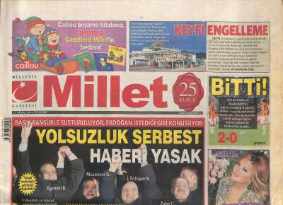 Millet Gazetesi 27 Kasım 2014 - TUSİAD Türkiyede Yolsuzluklar Daha da Artacak GZ125497 - 1