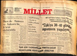 Millet Gazetesi 28 Ağustos 1979 - Eşkiya 30-40 Günde Öğretmen Yapılıyor GZ66465 - 2