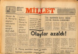 Millet Gazetesi 28 Aralık 1978 - Maraşta Olayları Solcu Guruplar Başlattı GZ66422 - 1