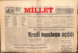 Millet Gazetesi 28 Ocak 1980 - Kredi Musluğu Açıldı GZ103631 - 2