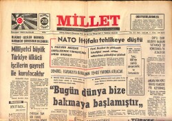 Millet Gazetesi 28 Temmuz 1975 - Çorum Eğitim Enstitüsünde Ülkücü Öğrencilere Ağır Baskı Yapılıyor GZ158696 - Gökçekoleksiyon