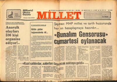 Millet Gazetesi 29 Aralık 1977 - Türkiye Ve İsrail,,Gavseddin Koçak GZ89675 - 1