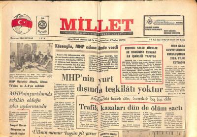Millet Gazetesi 29 Haziran 1976 - Bünyanda MHPye Kitleler Halinde İltihaklar Oluyor GZ102703 - 1
