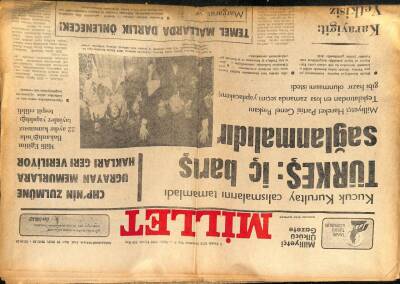 Millet Gazetesi 3 Aralık 1979 - Türkeş İç Barış Sağlanmalıdır GZ66473 - 2