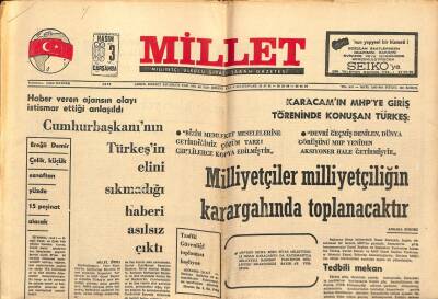 Millet Gazetesi 3 Kasım 1976 - Ereğli Demir Çelik Küçük Esnaftan Yüzde 15 Peşinat Alacak GZ89555 - 1