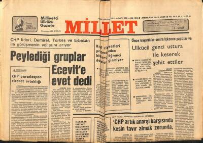 Millet Gazetesi 3 Ocak 1978 - Demirel,Türkeş Ve Erbakan Görüşme Yolları Arıyor GZ89805 - 1