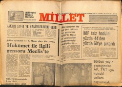 Millet Gazetesi 30 Aralık 1978 - IMF Faiz Haddini Yüzde 50ye Çıkardı GZ66383 - 2