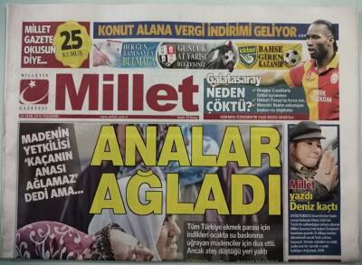 Millet Gazetesi 30 Ekim 2014 Hüzünlü Bayram - Acı Bekleyiş - GZ44942 - 2