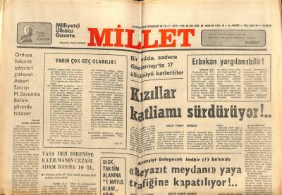 Millet Gazetesi 30 Mart 1978 - Yunan TV Ve Radyosu Durmadan Türkiyeyi Kötülüyor GZ102667 - 1
