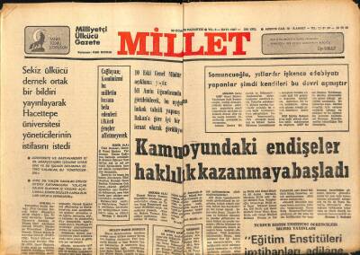 Millet Gazetesi 30 Ocak 1978 - Yağ Sıkıntısı Giderek Artıyor GZ89754 - 1