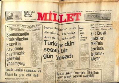 Millet Gazetesi 30 Temmuz 1979 - Türk İşçileri İskandinav Ülkelerine Sokulmuyor GZ87245 - 1