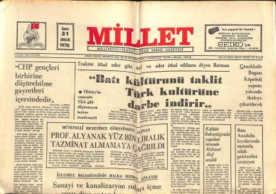 Millet Gazetesi 31 Aralık 1976 - ÖzbekRenaultta Yabancı Sermaye Çirkin Yüzünü Göstermiştir GZ102664 - 1