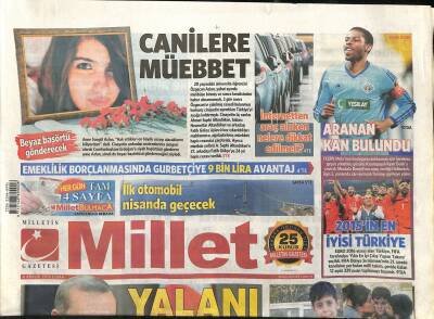 Millet Gazetesi 4 Aralık 2015 - Çavuşoğlu-Lavrov 40 Dakika Görüştü - 2015in En İyisi Türkiye GZ124763 - 1