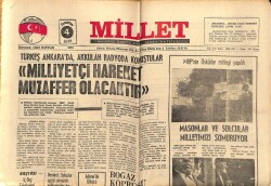 Millet Gazetesi 4 Ekim 1975 - Milliyetçi Hareket Muzaffer Olacaktır GZ66371 - 2