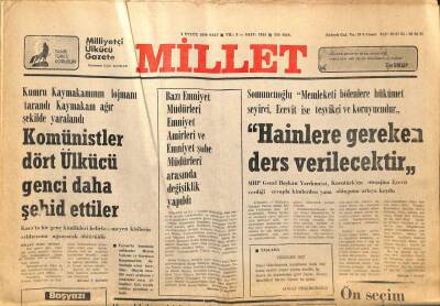Millet Gazetesi 4 Eylül 1979 - İran Ordusu Mahabad Kentini Dört Yandan Ablukaya Aldı GZ89730 - 1