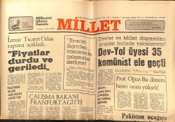 Millet Gazetesi 4 Mart 1981 - Sigortalı İşçi Sayısı 2 Milyon GZ66396 - 1