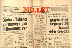 Millet Gazetesi 4 Mayıs 1981 - Dev Yol Üyesi 21 Kızıl Ele Geçti GZ66405 - 2