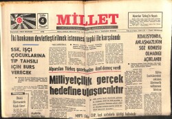 Millet Gazetesi 4 Temmuz 1975 - Milliyetçilik Gerçek Hedefine Ulaşacaktır GZ103615 - 2