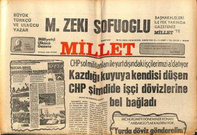 Millet Gazetesi 5 Mart 1978 - CHP İşçi Dövizlerine Bel Bağladı GZ89794 - 1