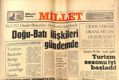 Millet Gazetesi 5 Mayıs 1981 - Doğu-Batı İlişkileri Gündemde GZ66406 - 2