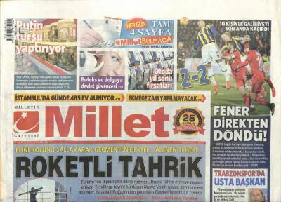 Millet Gazetesi 7 Aralık 2015 - Roketli Tahrik GZ107690 - 1