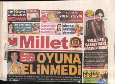Millet Gazetesi 7 Haziran 2015 - Tarkan , Albümle Birlikte Kas da Yapacak GZ116673 - 1