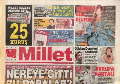 Millet Gazetesi 7 Kasım 2014 - Gökhan Demirkol Tutuklandı - SGKda Bunu Yaparsa!.. GZ125499 - 1