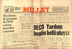 Millet Gazetesi 7 Mayıs 1981 - Denktaş Kiprianu KTFD Adına Hareket Edemez GZ66407 - 1