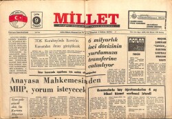 Millet Gazetesi 9 Temmuz 1976 - Keşapta Kuduz Görüldü GZ103621 - 1