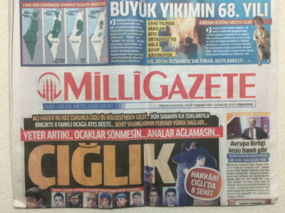 Milli Gazete 14 Mayıs 2016 - Köylüler Asker İçin Canını Feda Etti GZ27608 - 1