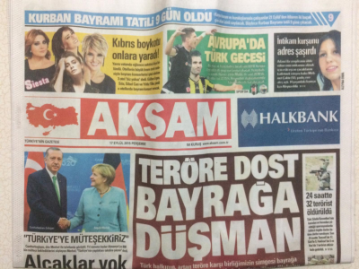 Milli Gazete 17 Eylül 2015 - Teröre Dost Bayrağa Düşman Hdp GZ27556 - 1