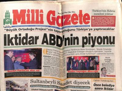 Milli Gazete 23 Şubat 2004 - İktidar ABDnin Piyonu GZ55626 - 1