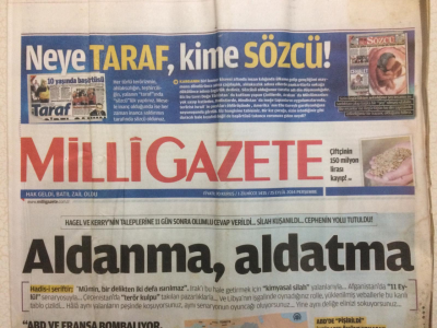 Milli Gazete 25 Eylül 2014 - Aldanma,Aldatma GZ27611 - 1