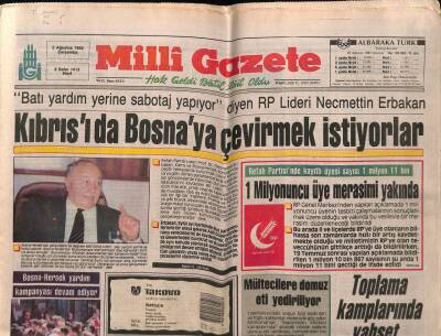 Milli Gazete 5 Ağustos 1992 - Doğum Günü Hediyesi GZ55637 - 1