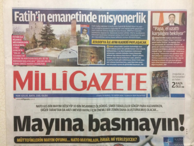 Milli Gazete 8 Aralık 2014 - Mayına Basmayın GZ27614 - 1