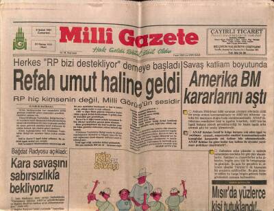 Milli Gazete 9 Şubat 1991 - Doğum Günü Hediyesi GZ55632 - 1