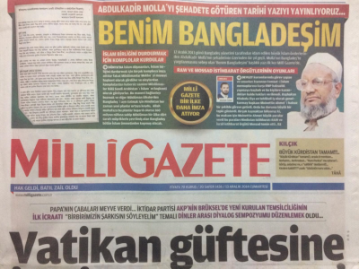 Milli Gazete Gazetesi 13 Aralık 2014 - Vatikan Güftesine İktidar Bestesi GZ27223 - 1