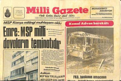 Milli Gazete Gazetesi 13 Mart 1978 - Beşiktaşta Öğrencilerin Oturduğu Bina Bombalandı GZ98711 - 1