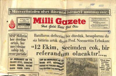 Milli Gazete Gazetesi 16 Eylül 1975 - Faruk Berkol , Deprem Yardımı İle İlgili Olarak Ankaraya Geldi GZ98679 - 1