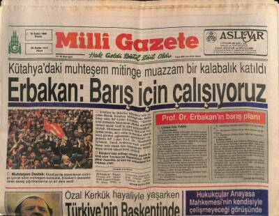 Milli Gazete Gazetesi 16 Eylül 1990 - Özal Kerkük Hayaliyle Yaşarken Türkiyenin Başkentinde Ermeniler Karsı İstedi GZ87350 - 1