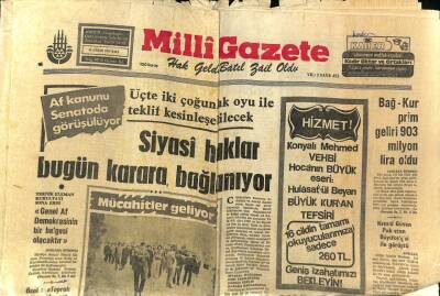 Milli Gazete Gazetesi 16 Nisan 1974 - Türkmenoğlu Marmara Ekici Tütün Piyasasını Açtı GZ98606 - 1