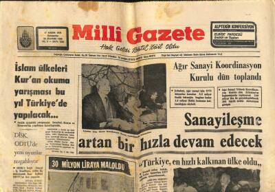 Milli Gazete Gazetesi 17 Kasım 1976 - Fiat Firması Heyeti Dün Erbakanı Ziyaret Etti - Sahte İlaç İmal Edenlerle Mücadele Edilmesi İstendi GZ98337 - 1