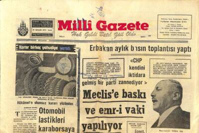 Milli Gazete Gazetesi 18 Aralık 1973 - Otomobil Lastikleri Karaborsaya Sürülüyor GZ98727 - 1