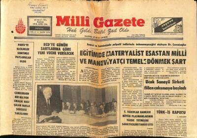 Milli Gazete Gazetesi 18 Nisan 1976 - Diyarbakırda 200 Dükkanlık Yeraltı Çarşısı Yapılacak GZ98754 - 1