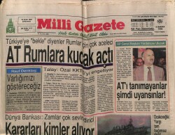 Milli Gazete Gazetesi 19 Eylül 1990 - Rauf Denktaş Varlığımızı Göstereceğiz GZ62958 - 2