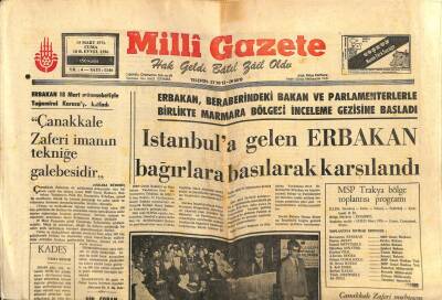 Milli Gazete Gazetesi 19 Mart 1976 - Bakanlar Kurulunda Çeşitli Ekonomik Tedbirler Görüşüldü GZ98661 - 1