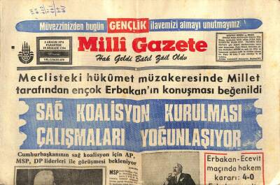 Milli Gazete Gazetesi 2 Aralık 1974 - Üstad Necip Fazıl Kısakürek MTTBde 5 Bin Gence Hitab Etti GZ98647 - 1