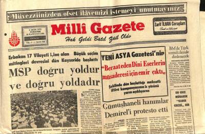 Milli Gazete Gazetesi 2 Ekim 1975 - Muhammed Ali Clayin Elinden Frazieri Hakemler Kurtardı GZ98627 - 1