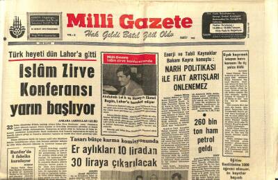 Milli Gazete Gazetesi 21 Şubat 1974 - Elazığda Yem Sıkıntısı Yüzünden Hayvanlar Ölüyor GZ98741 - 1