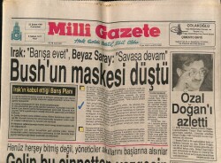 Milli Gazete Gazetesi 23 Şubat 1991 - Bütün Dünya Barış İstiyor GZ62951 - 1